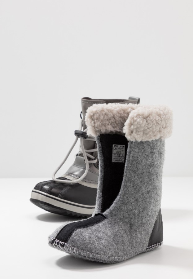 Quarry/Dove Sorel Australia Youth Yoot Pac Unisex Winter Boots