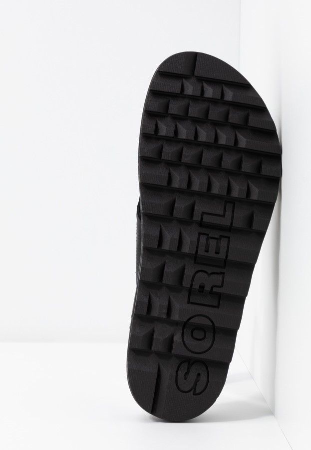 Black Roaming Criss Cross Slide Mules Sorel Australia