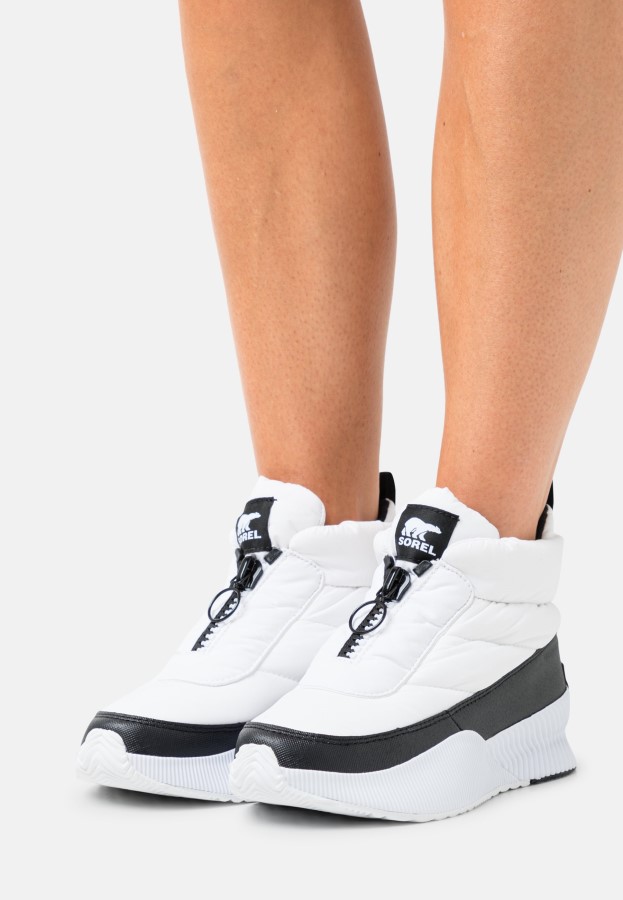 Out About Puffy Zip Winter Boots Sorel Australia White/Black