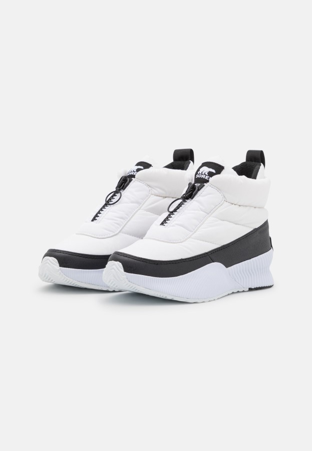 Out About Puffy Zip Winter Boots Sorel Australia White/Black