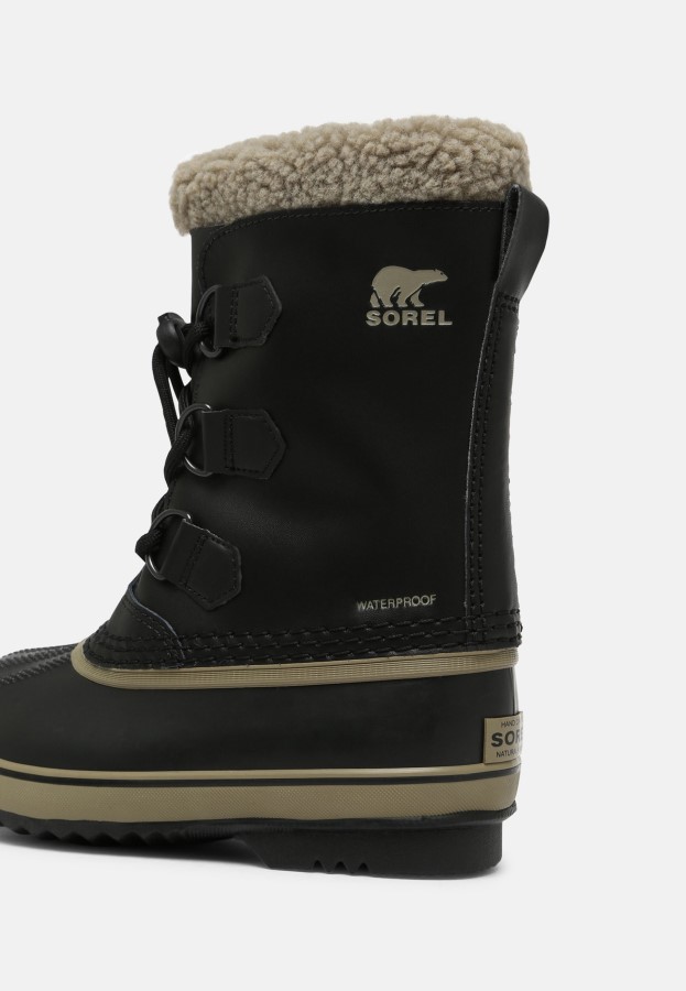 Black Sorel Australia Youth Yoot Pac Unisex Winter Boots