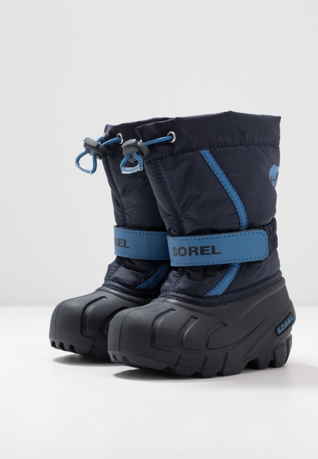 Collegiate Navy/Atmosphere Sorel Australia Childrens Flurry Unisex Winter Boots