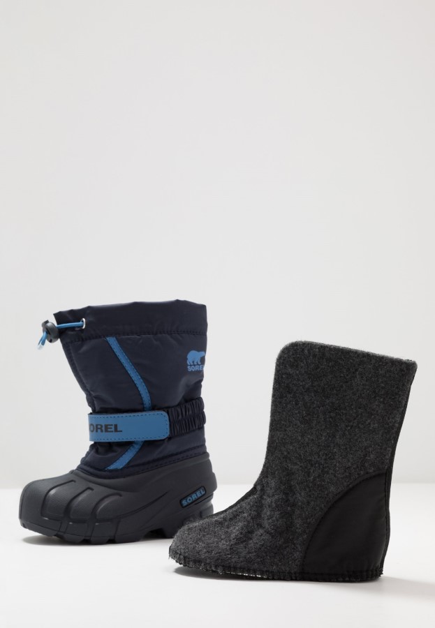 Collegiate Navy/Atmosphere Sorel Australia Childrens Flurry Unisex Winter Boots