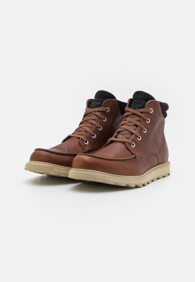 Sorel Australia Gaucho Tan/Oat Madson Moc Toe Wp Lace-Up Ankle Boots