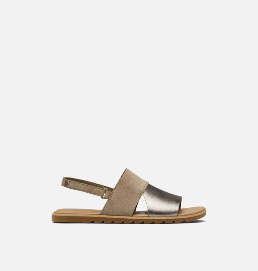 Ash Brown-Chalk Women's Ella Ii Slingback Sandal Sorel Australia