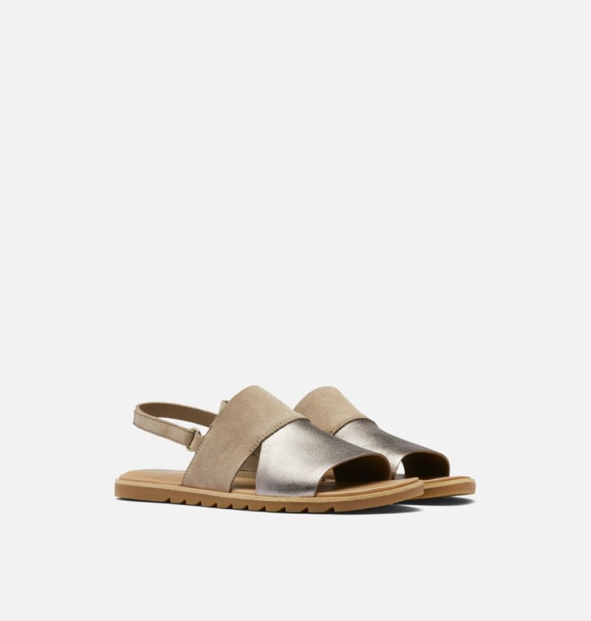 Ash Brown-Chalk Women's Ella Ii Slingback Sandal Sorel Australia