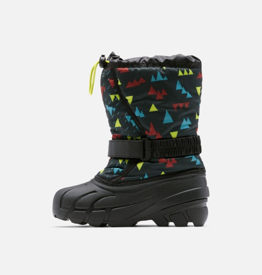 Black-Black Children's Flurry Print Boot Sorel Australia