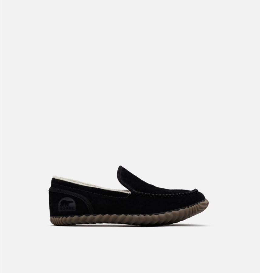 Black-Black Sorel Australia Men's Dude Moc Slipper