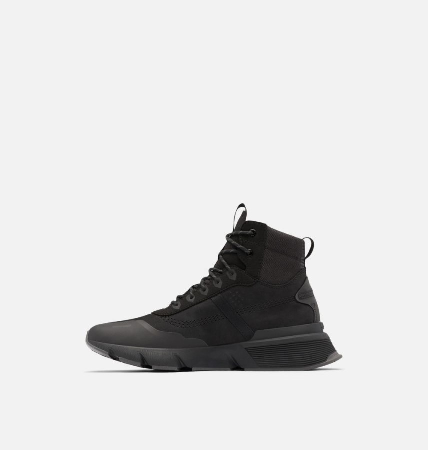 Black-Black Sorel Australia Men's Kinetic Rush Mid Trainer