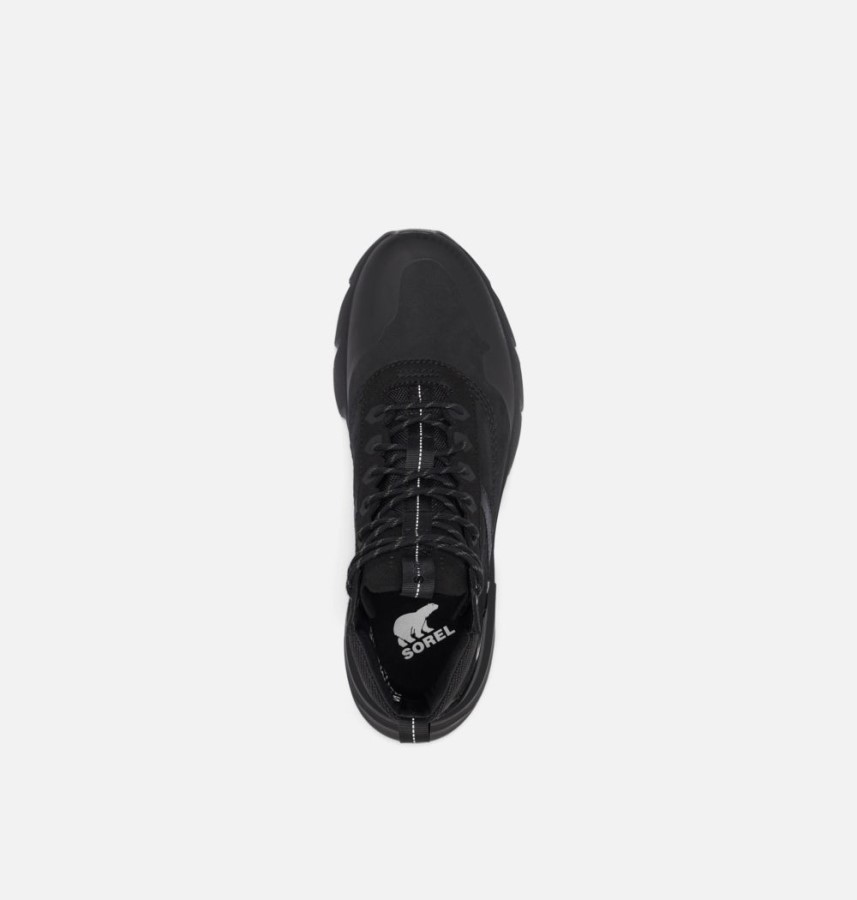 Black-Black Sorel Australia Men's Kinetic Rush Mid Trainer