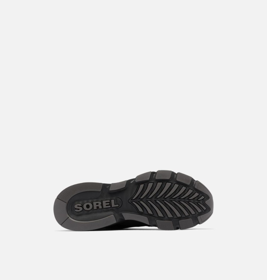 Black-Black Sorel Australia Men's Kinetic Rush Mid Trainer