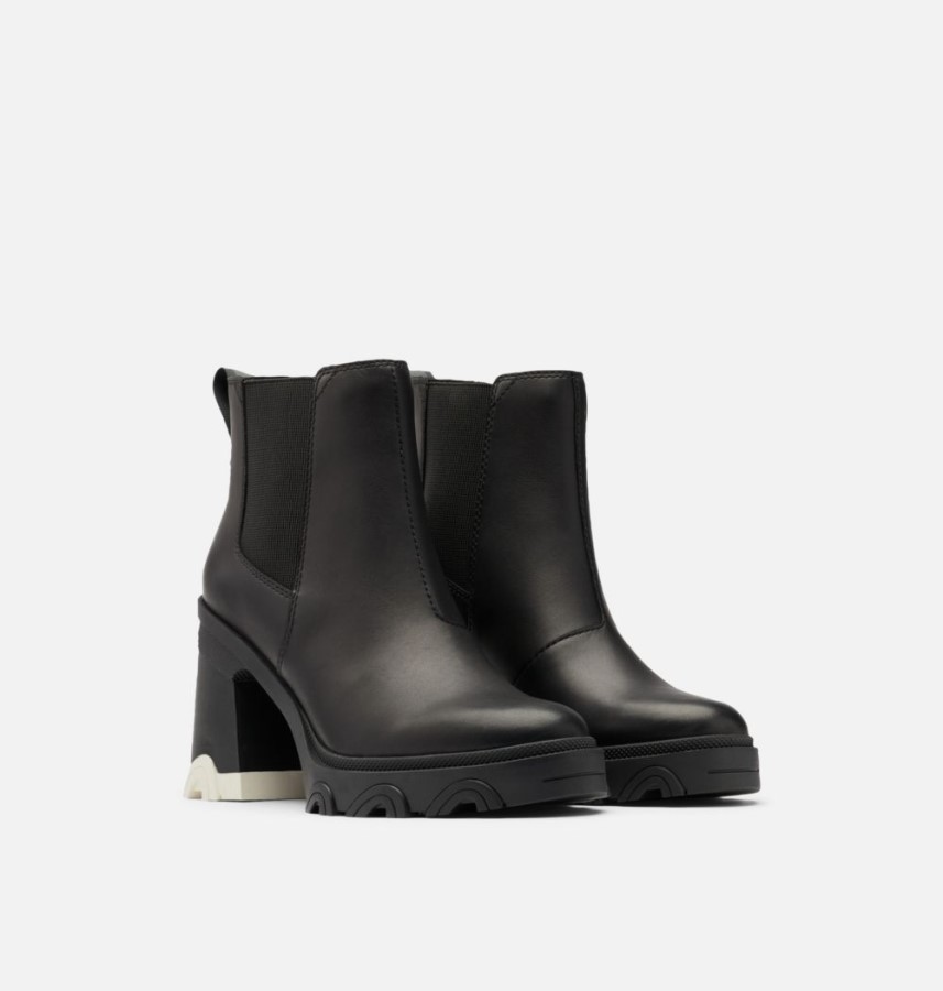 Black-Black Sorel Australia Women's Brex Heel Chelsea Bootie