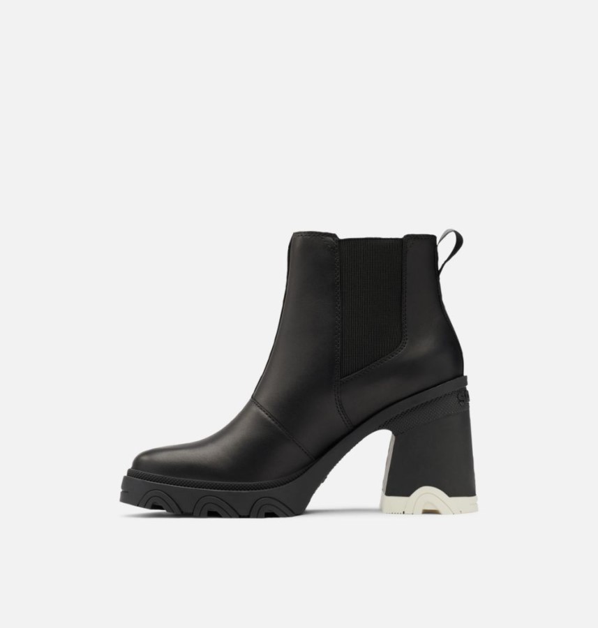 Black-Black Sorel Australia Women's Brex Heel Chelsea Bootie