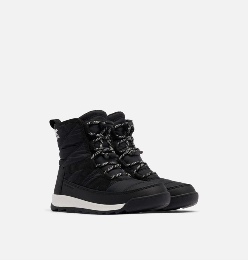 Black-Black Sorel Australia Youth Whitney Ii Short Lace Boot