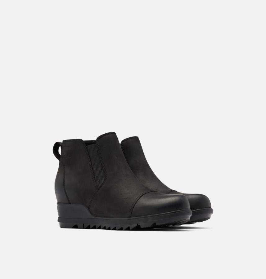Black-Black Women's Evie Pull-On Bootie Sorel Australia
