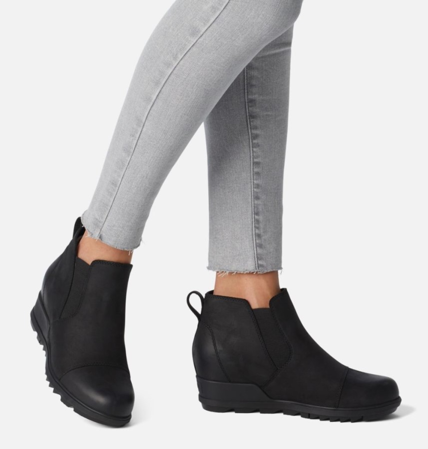 Black-Black Women's Evie Pull-On Bootie Sorel Australia