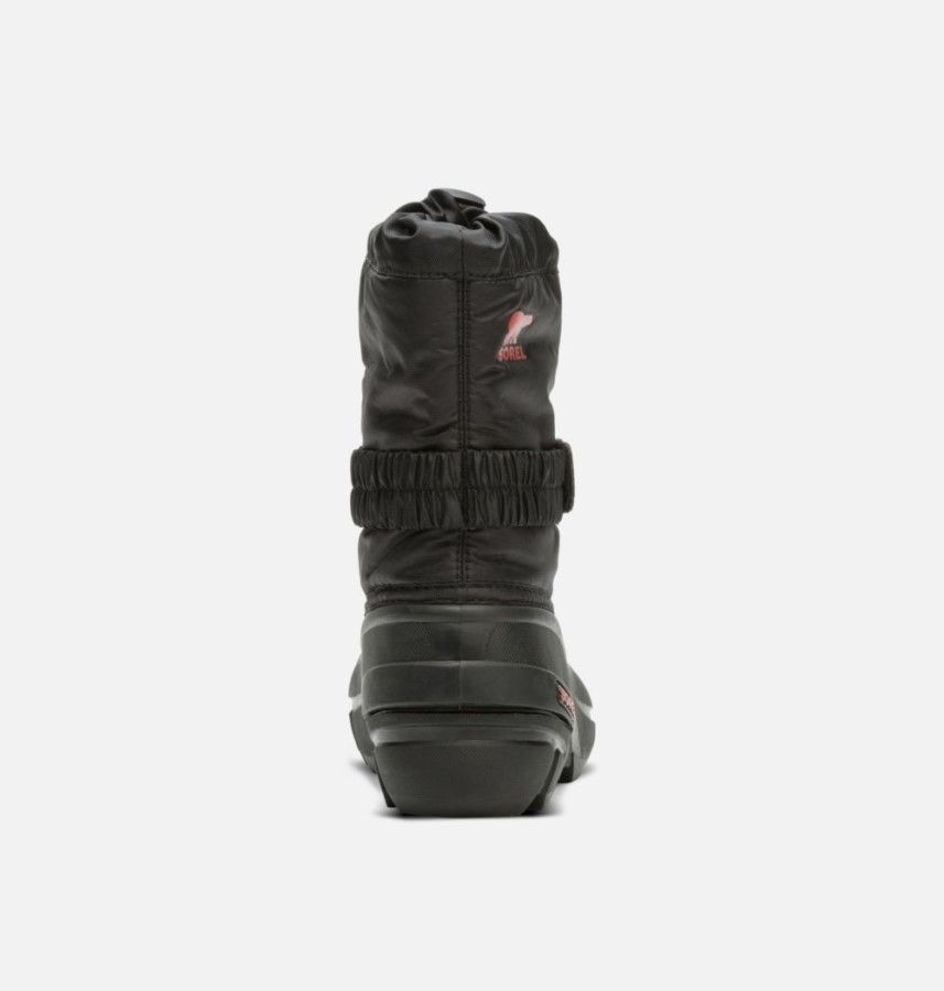 Black-Bright Red Sorel Australia Children's Flurry Boot