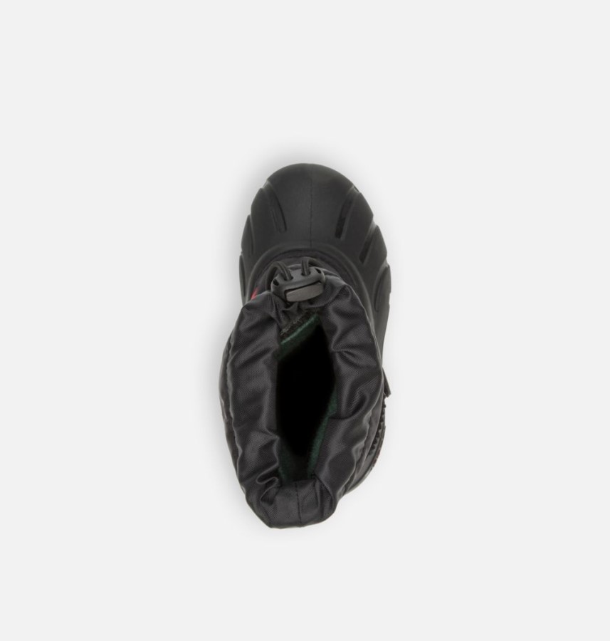 Black-Bright Red Sorel Australia Children's Flurry Boot