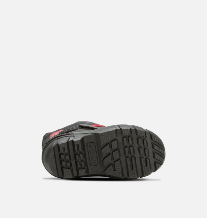 Black-Bright Red Sorel Australia Children's Flurry Boot