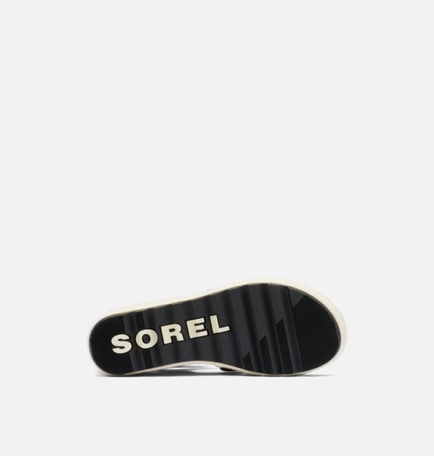 Black-Chalk Women's Cameron Multi Strap Wedge Sandal Sorel Australia