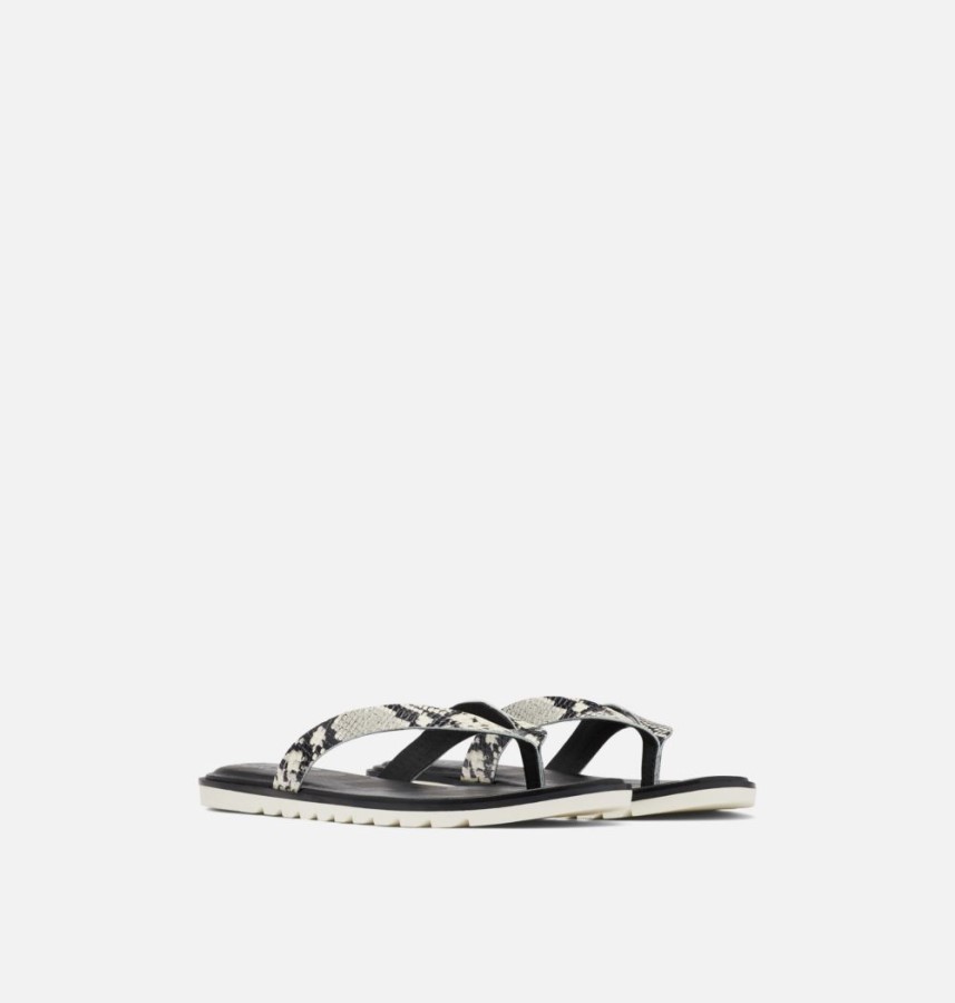 Black-Chalk Womens Ella Ii Flip Sandal Sorel Australia