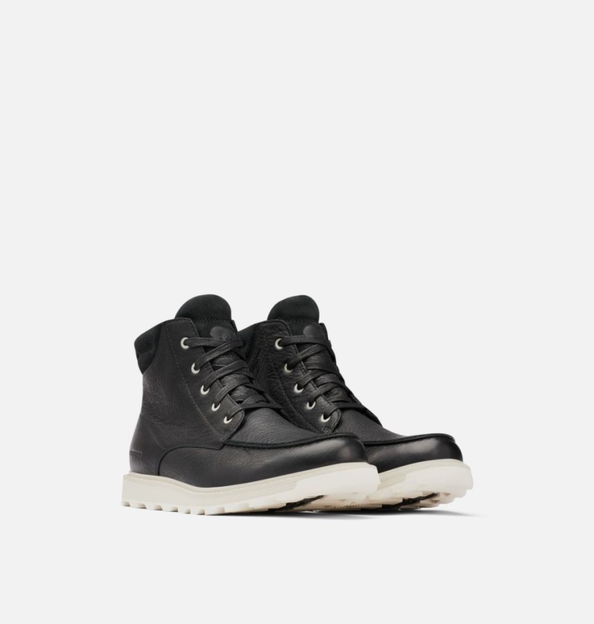 Black-Dark Stone Men's Madson Ii Moc Toe Waterproof Boot Sorel Australia