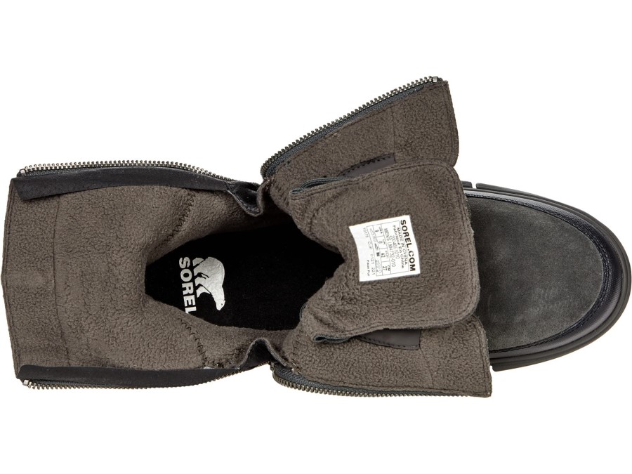 Black Jet Sorel Australia Explorer Boot Dual Zip Waterproof Black/Jet