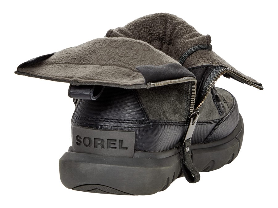 Black Jet Sorel Australia Explorer Boot Dual Zip Waterproof Black/Jet