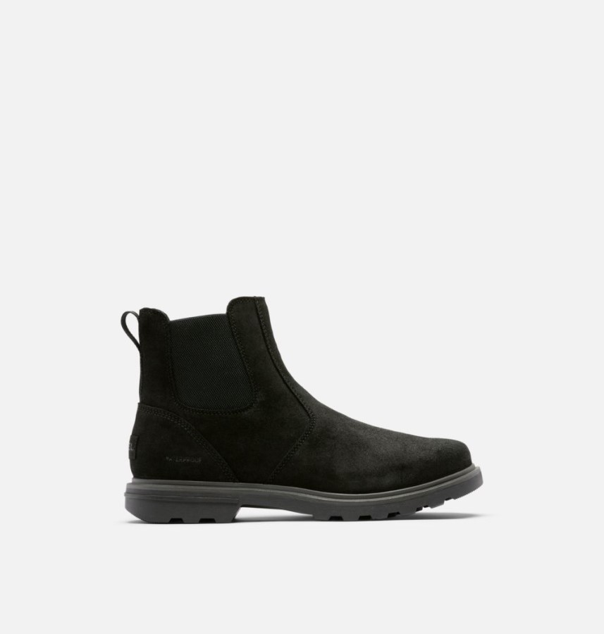 Black-Jet Sorel Australia Men's Carson Chelsea Boot