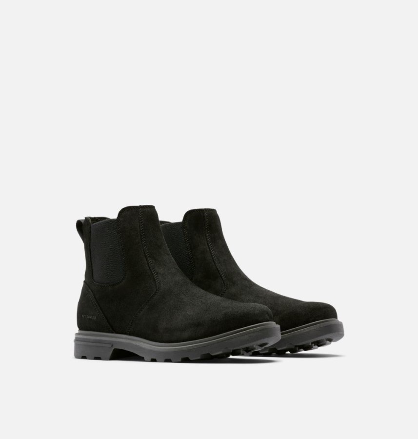 Black-Jet Sorel Australia Men's Carson Chelsea Boot
