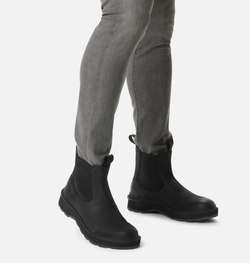 Black-Jet Sorel Australia Men's Hi-Line Chelsea Boot