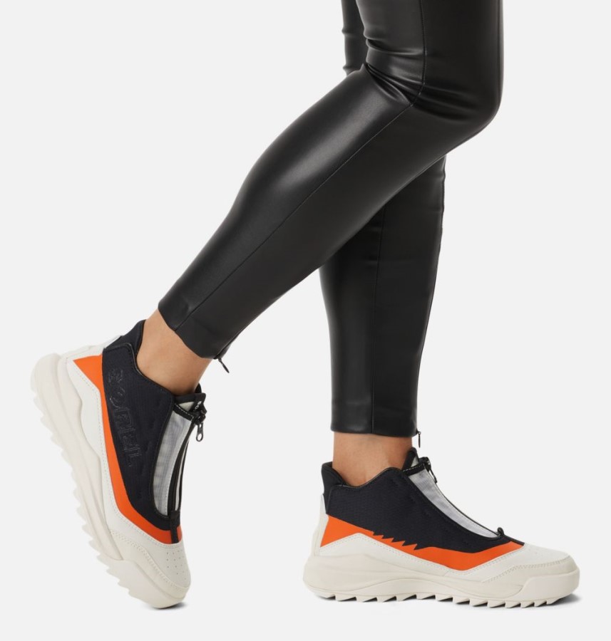 Black-Jet Sorel Australia Women's Ona 718 Mid Sneaker