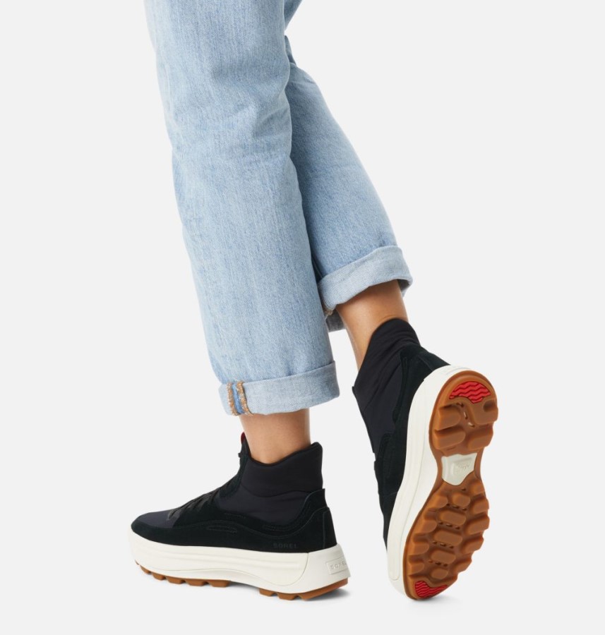 Black-Jet Women's Ona 503 Mid Sneaker Sorel Australia