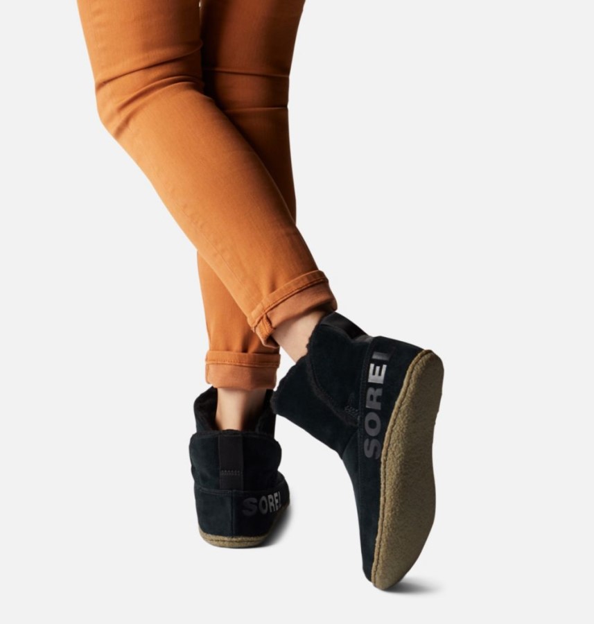 Black-Sage Sorel Australia Women's Nakiska Bootie Slipper
