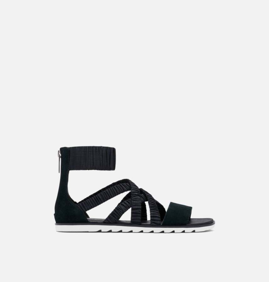 Black-Sea Salt Sorel Australia Women's Ella Ii Ankle Strap Sandal