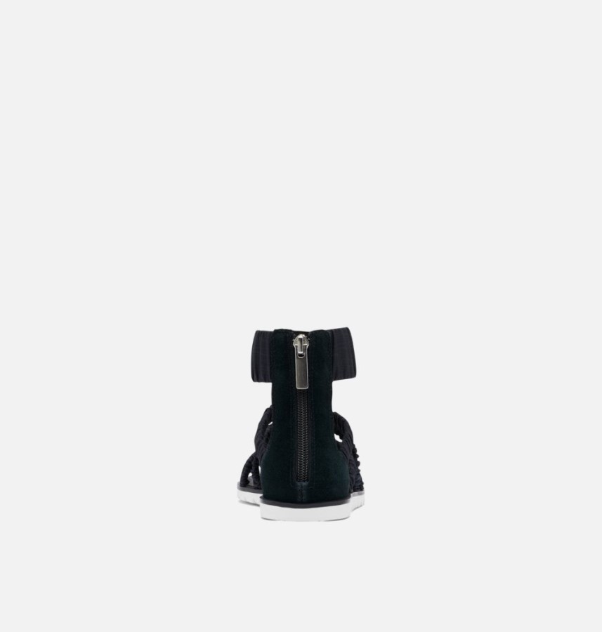 Black-Sea Salt Sorel Australia Women's Ella Ii Ankle Strap Sandal
