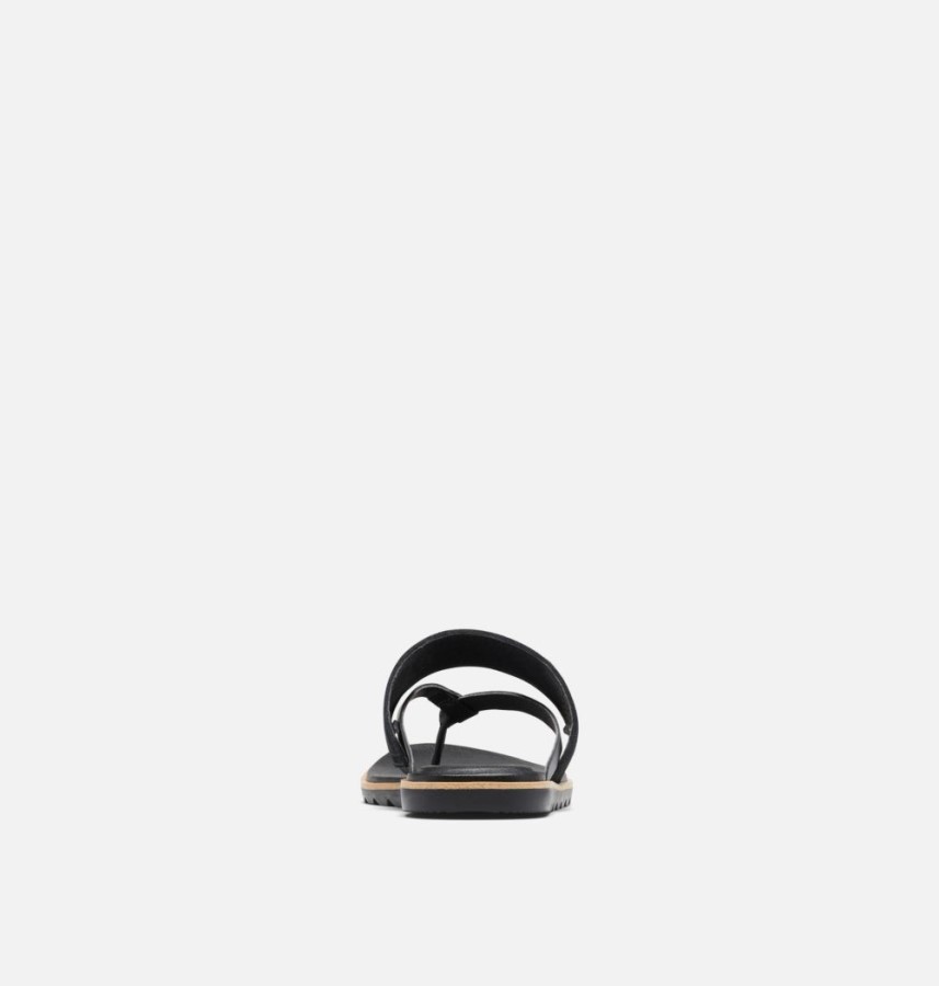 Black-Sea Salt Sorel Australia Women's Ella Ii Easy Flip Sandal