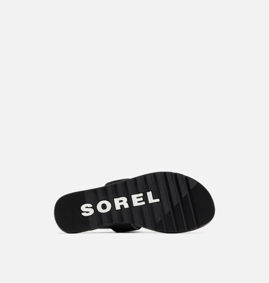 Black-Sea Salt Sorel Australia Women's Ella Ii Easy Flip Sandal