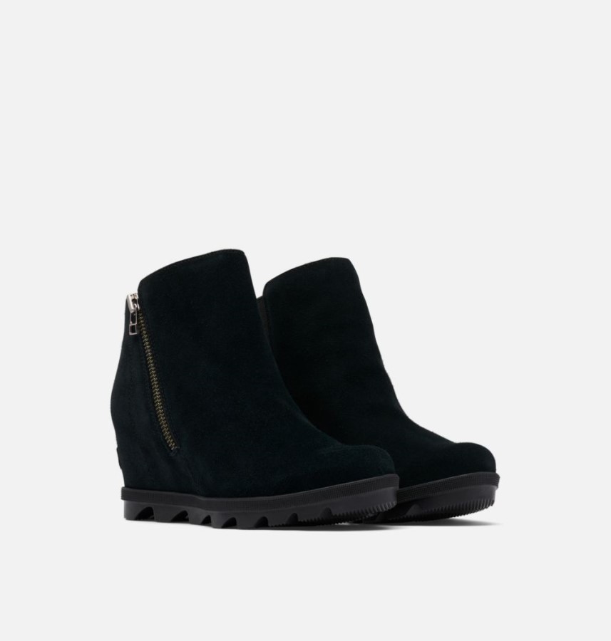 Black-Sea Salt Sorel Australia Women's Joan Of Arctic Wedge Ii Zip Bootie