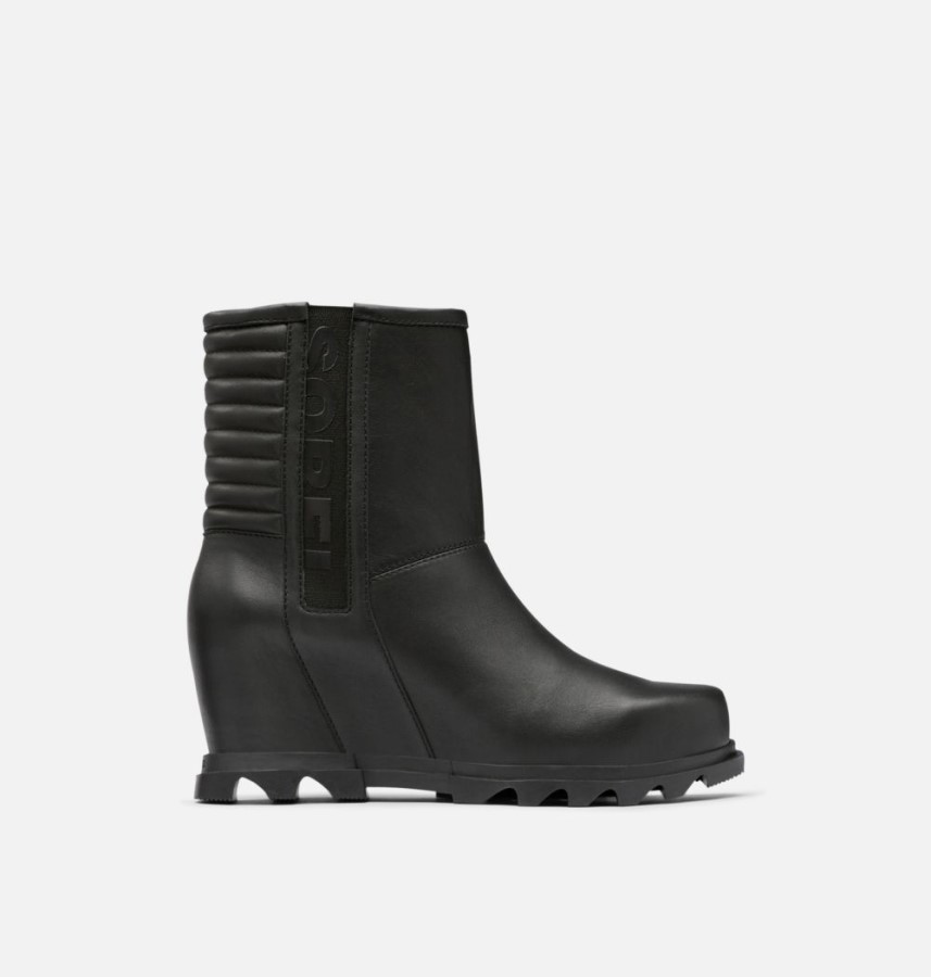 Black-Sea Salt Sorel Australia Women's Joan Of Arctic Wedge Iii Moto Bootie