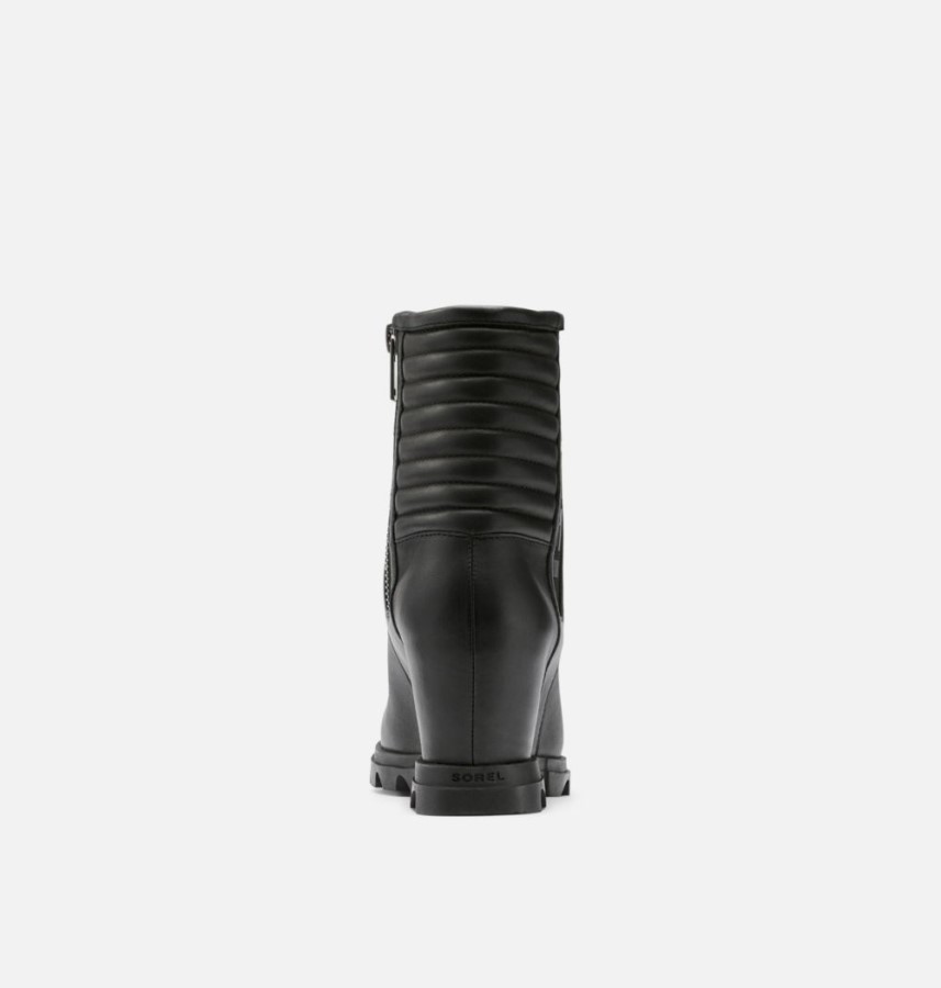 Black-Sea Salt Sorel Australia Women's Joan Of Arctic Wedge Iii Moto Bootie