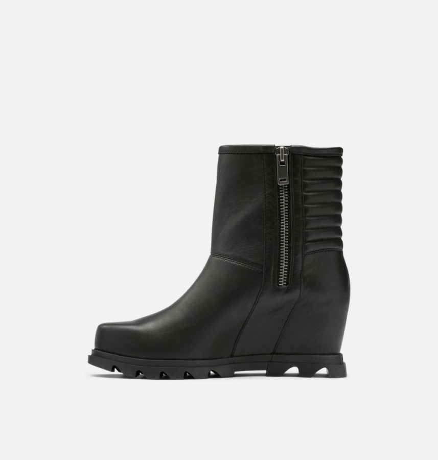 Black-Sea Salt Sorel Australia Women's Joan Of Arctic Wedge Iii Moto Bootie