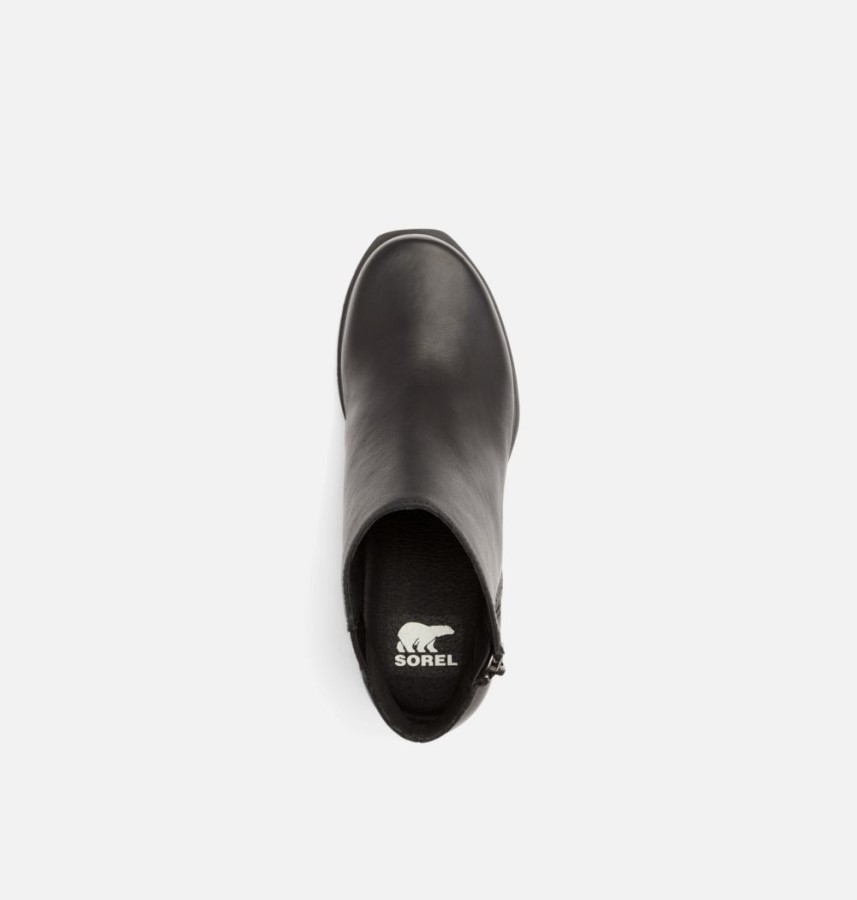 Black-Sea Salt Sorel Australia Women's Joan Of Arctic Wedge Iii Zip Bootie