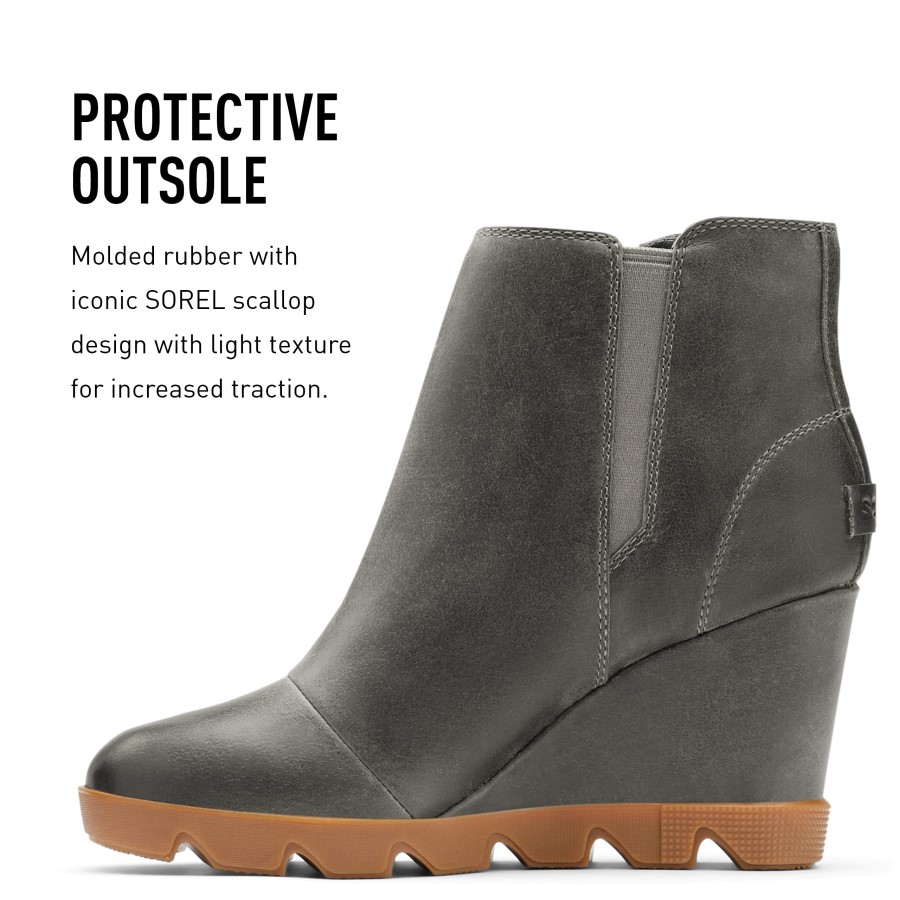 Black-Sea Salt Sorel Australia Women's Joan Uptown Zip Bootie