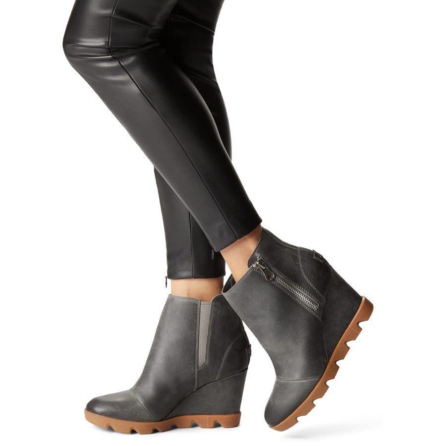 Black-Sea Salt Sorel Australia Women's Joan Uptown Zip Bootie