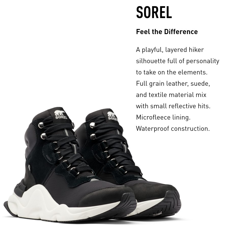 Black Sea Salt Sorel Australia Women's Kinetic Rnegd Conquest Boot Waterproof Leather Winter Boots