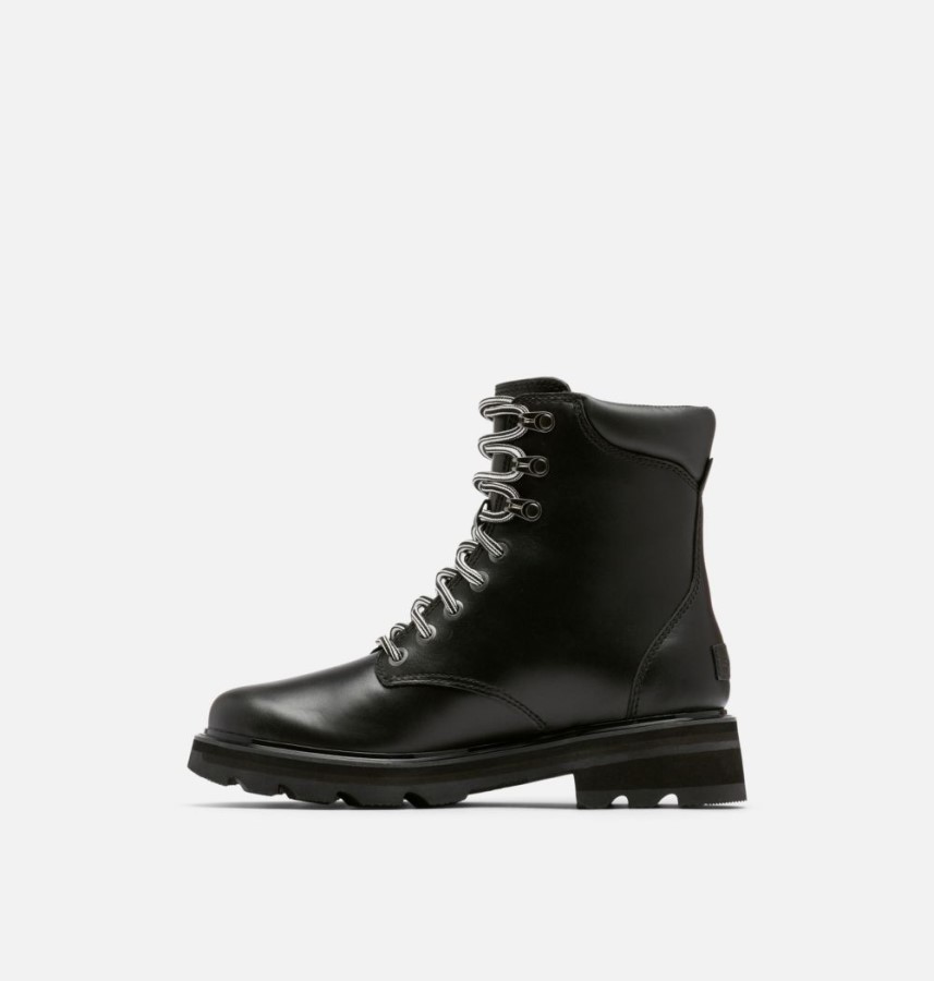 Black-Sea Salt Sorel Australia Women's Lennox Lace Stkd Boot