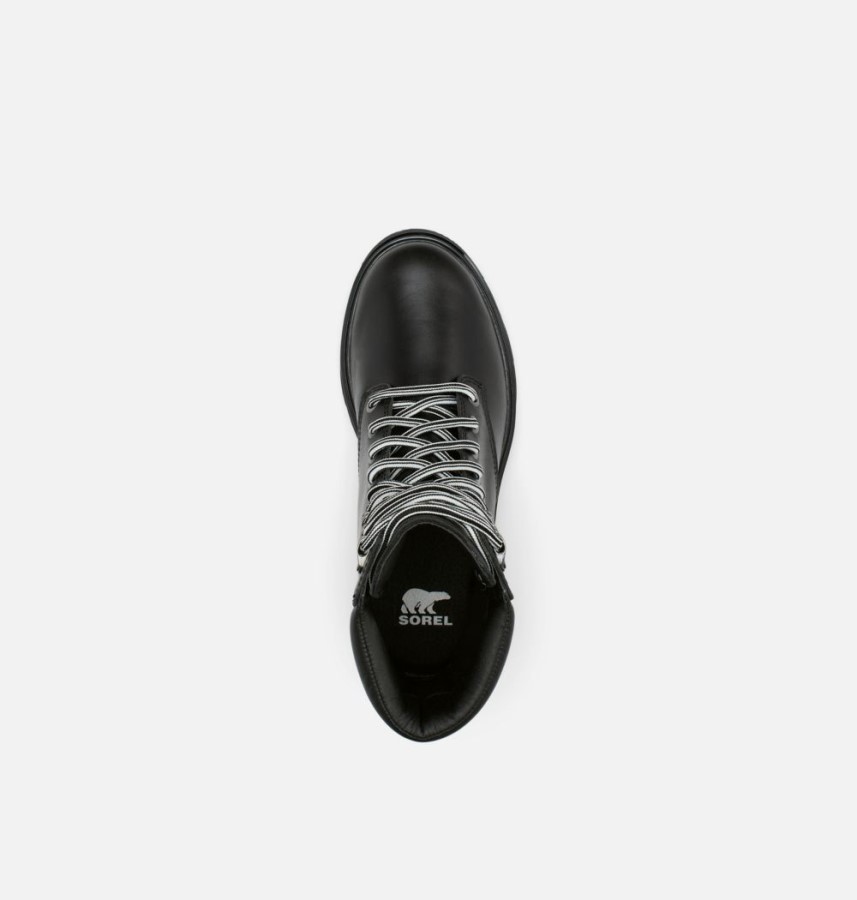 Black-Sea Salt Sorel Australia Women's Lennox Lace Stkd Boot