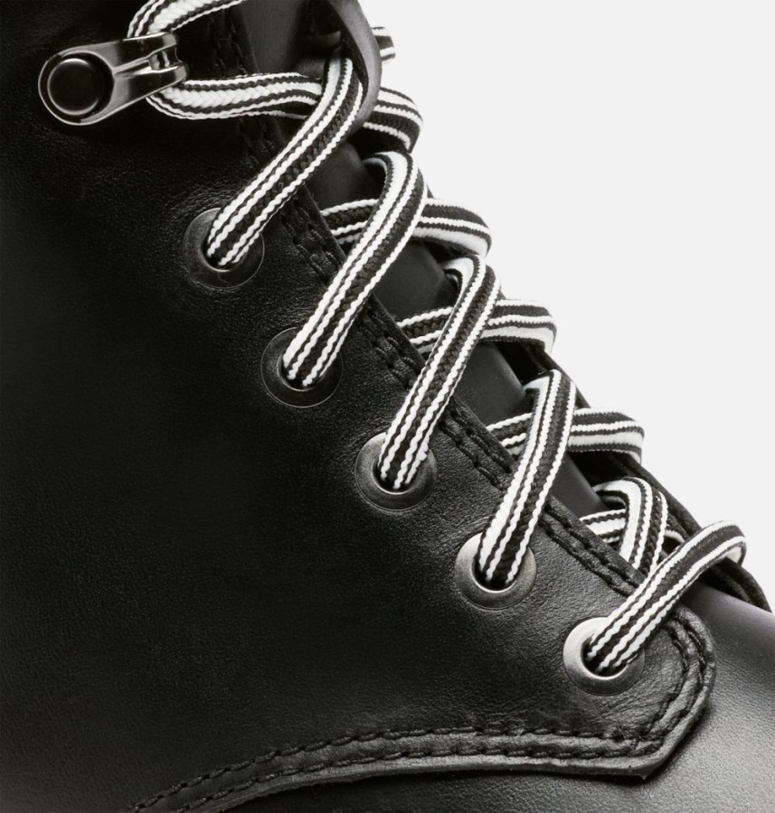 Black-Sea Salt Sorel Australia Women's Lennox Lace Stkd Boot