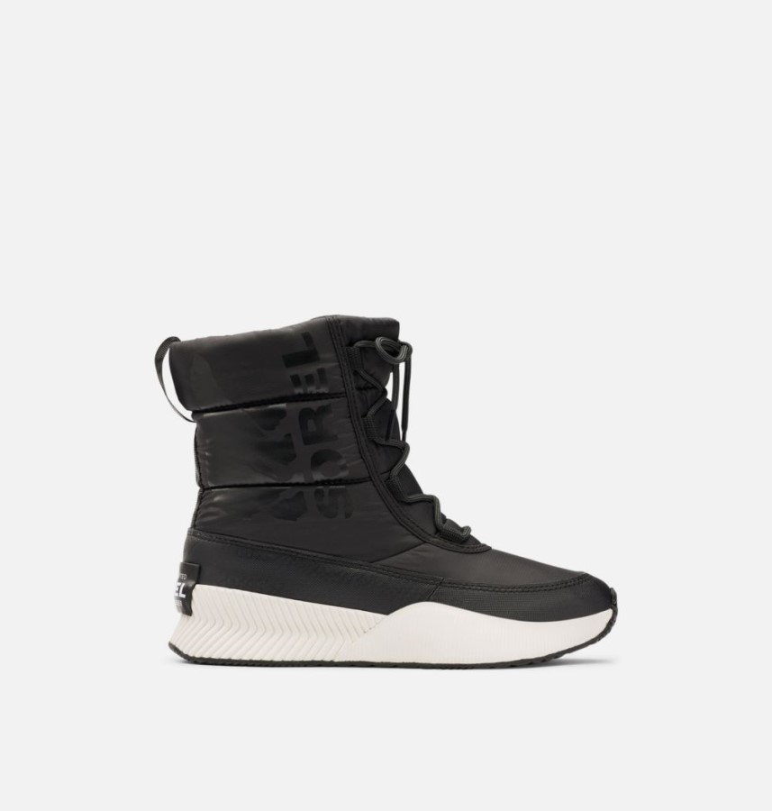 Black-Sea Salt Sorel Australia Women's Out 'N About Iii Puffy Lace Boot